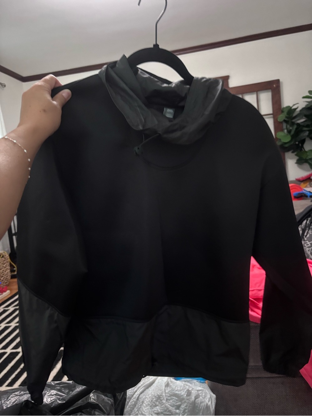 Adidas by Stella McCartney Black Women's Hooded Windbreaker